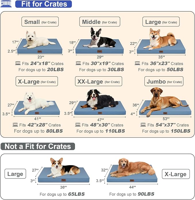 Outdoor Orthopedic Dog Bed for Medium Dogs & Cats, Waterproof Flat Pet Mat - Image 6