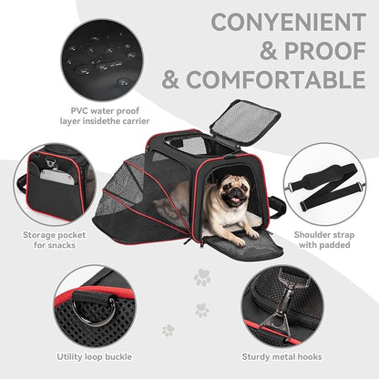 Petsfit Expandable Dog Carrier Large Cat Carrier, Soft-Sided Portable - Image 5