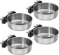 4 Pcs Small Bird Feeding Dish Cups, Parrot Food Bowl Cage by DVHEY