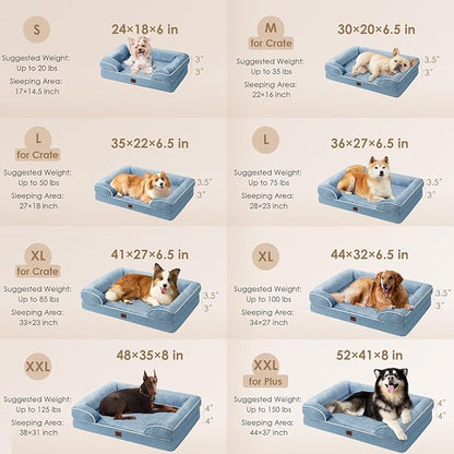 EHEYCIGA Orthopedic Dog Bed for Medium Dogs, Waterproof Memory Foam Medium Dog - Image 2