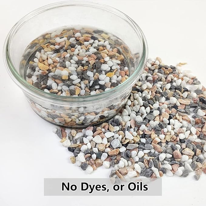 10LB Succulent and Cactus Gravel Pebbles, 1/5 Inch Natural Decorative Polished - Image 3