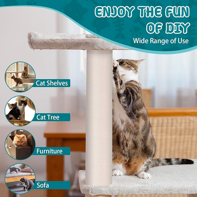 Climbing Cat Scratcher Mat Trimmable Cat Scratching Post Carpet 39.3’’x15.8’’ - Image 6