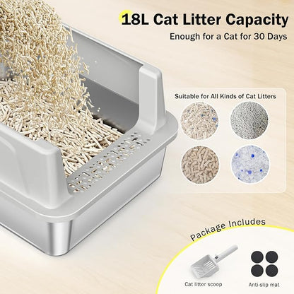 Stainless Steel Cat Litter Box - Image 6