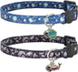 Cat Collar Breakaway, 2 Pack Cotton Cats Collars by Giecooh