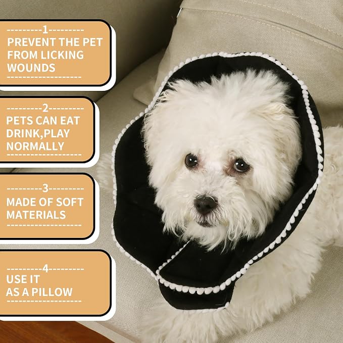 Adjustable Dog Cat Cone, Soft Recovery Cat Cone Collar, Dog Protective Collar - Image 3