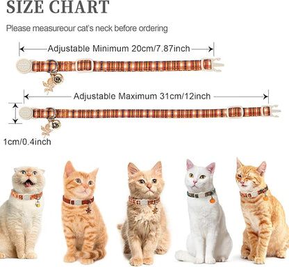 Unique style paws 2 Pack Autumn Halloween Kitten Collar Breakaway - Image 3