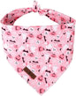 Lionet Paws Cotton Halloween Dog Bandanas Pink, Pumpkin Comfortable Dog Bandana by lionetpaws