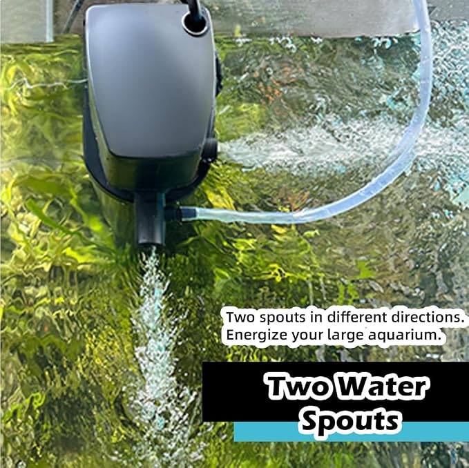 COOSPIDER Aquarium Filter 200GPH U-V Fish Tank Green Clean Machine - Image 6