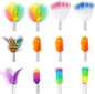 ORSDA 12Pcs Interchangeable Attachments Cat Feather Toys Replaceable Feathers by ORSDA