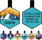GoTags Silent Dog Tag, Personalized Engraved Hexagon Silicone Dog and Cat Name by GoTags