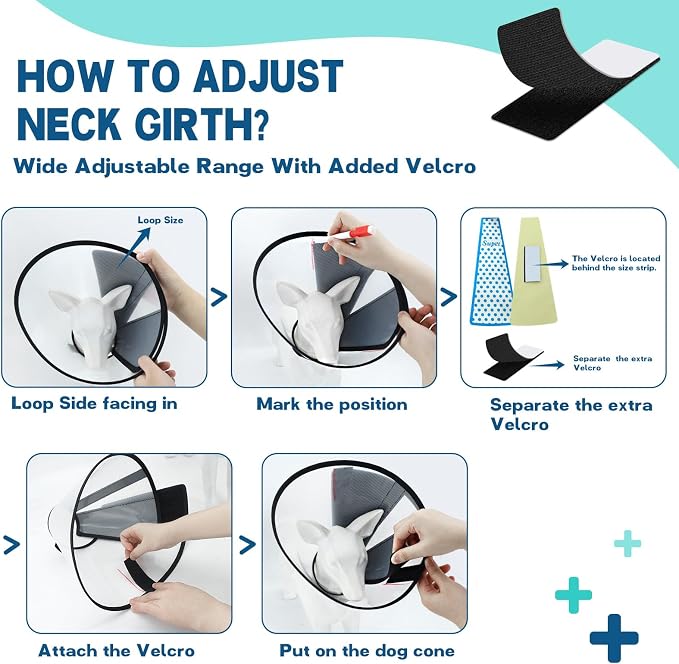 Supet Dog Cone Collar to Stop Licking, Elizabeth Recovery Collar After Surgery - Image 2