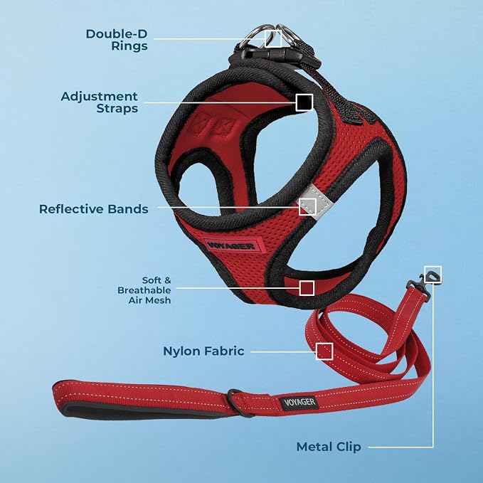 Best Pet Supplies Voyager Step-in Air All Weather Mesh Harness and Reflective - Image 3