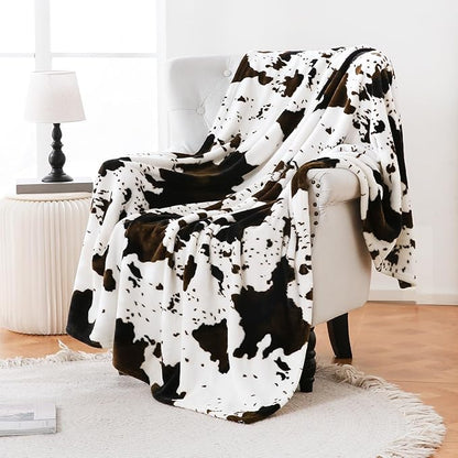 Bnuitland Cow Printed Fleece Flannel Throw Blanket, 300 GSM Double Sided Fuzzy - Image 7