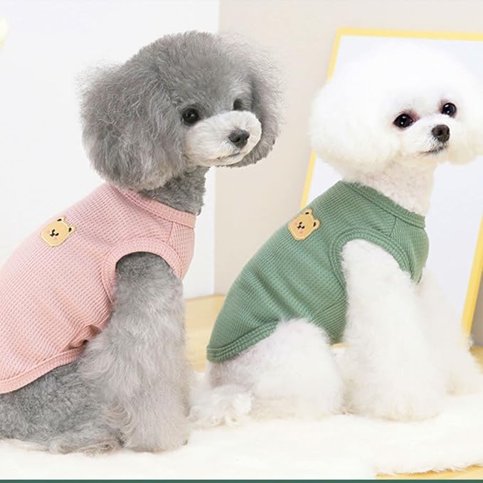 Cotton Dog & Cat Shirt Summer Lightweight Pet T-Shirts Soft Breathable Stretchy - Image 3
