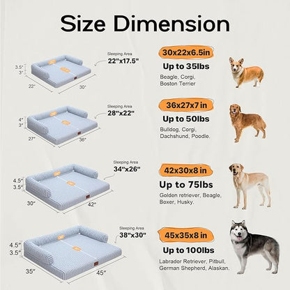 Dog Bed Medium Size Dog-Orthopedic Waterproof Bed - Image 3