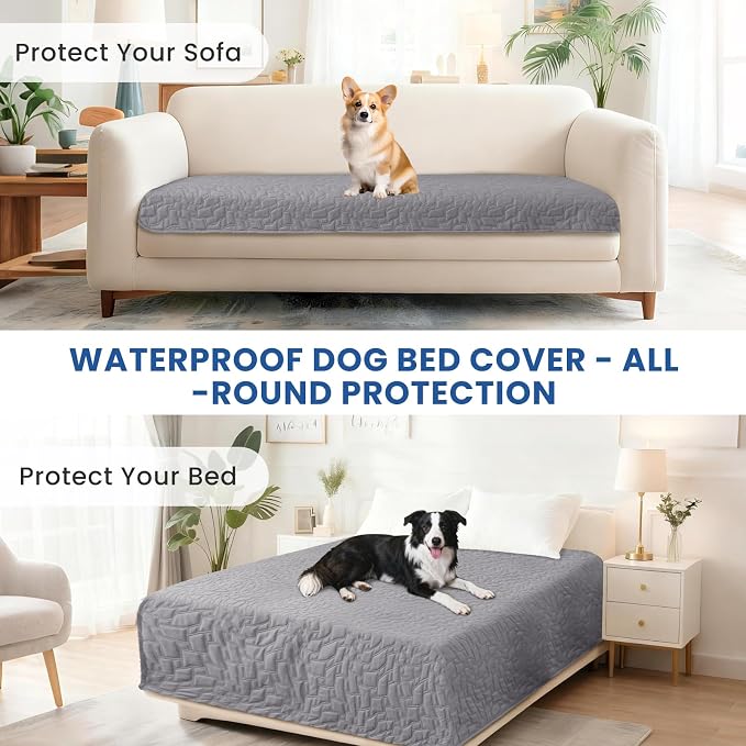 Waterproof Couch Covers for Pets, Waterproof Dog Bed Cover, Anti-Slip Soft Dog - Image 7