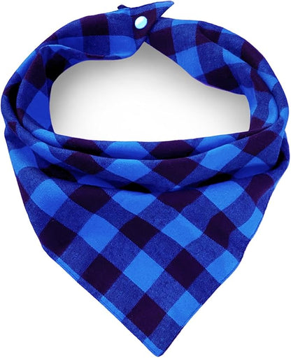 Christmas Plaid Dog Bandana by ZIRVYIR