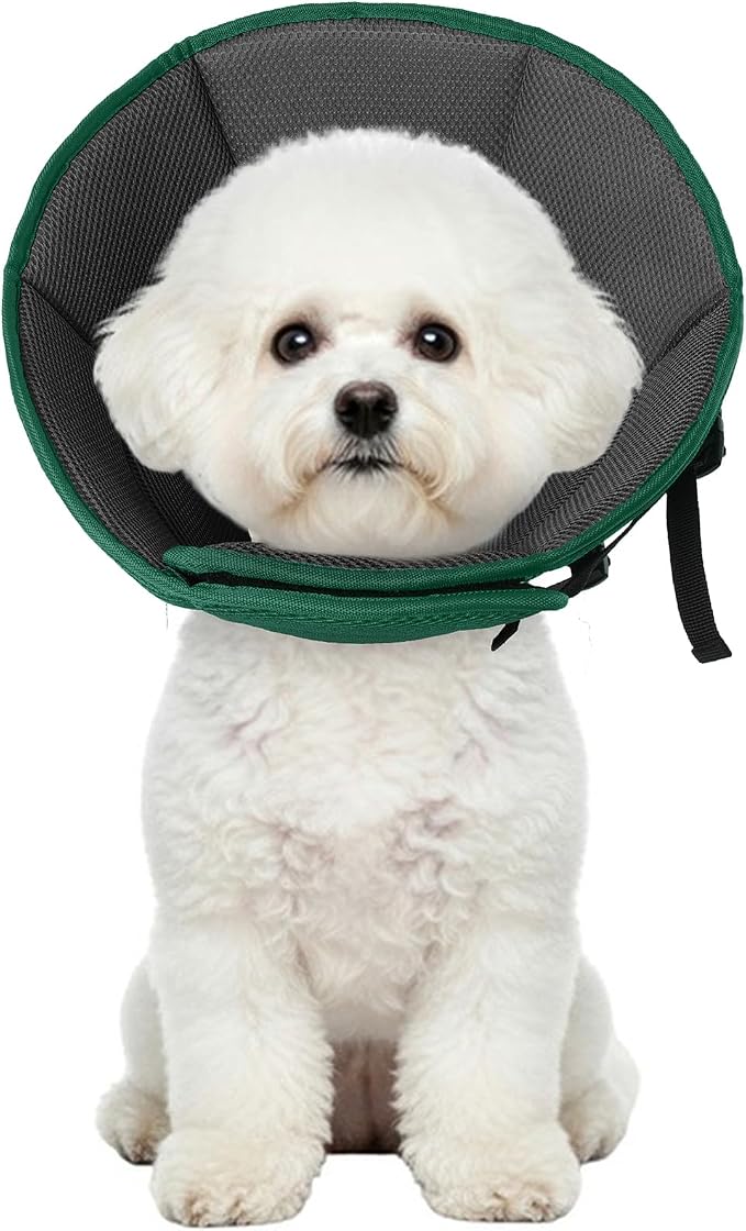 Dog Cone Collar Soft Cone for Medium Dogs After Surgery Adjustable Elizabethan by Allroaring