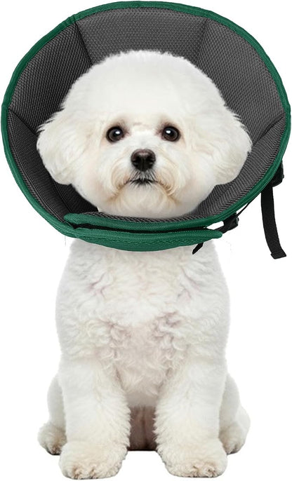 Dog Cone Collar Soft Cone for Medium Dogs After Surgery Adjustable Elizabethan by Allroaring