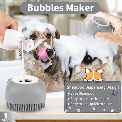 Comotech 6PCS Dog Bath Brush & Dog Toothbrush | Adjustable Handle Shampoo Brush - Image 2