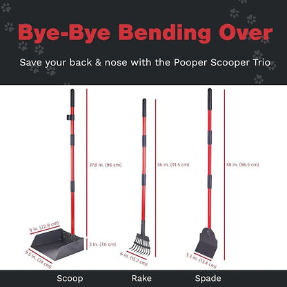 Pooper Scooper for Large Dogs, Small Dogs and Horses, Metal Poop Scooper Set - Image 4