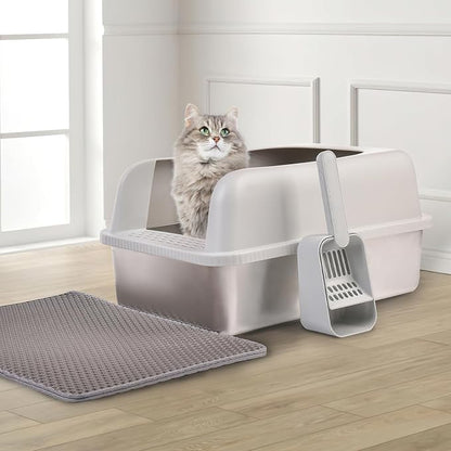 Henkelion Stainless Steel Cat Litter Box - Image 6