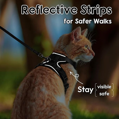 Dooradar Cat Harness and Leash Set, Escape Proof Safe Adjustable Kitten Vest - Image 4