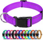 TagME Reflective Nylon Dog Collars, Adjustable Classic Pet Collar by TagME
