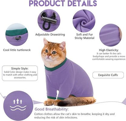 Sticky Cat Clothes Stretchy, Sphynx Hairless Sweater & Pajamas - Image 2