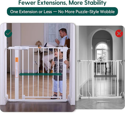 BABELIO Baby Gate for Doorways and Stairs, 36-41" Pet Gate - Image 3