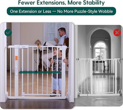 BABELIO Baby Gate for Doorways and Stairs, 41-46" Pet Gate - Image 3