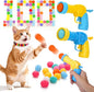 Mity rain 102PCS Cat Ball Launchers & Pom Pom Balls Interactive Cat Toy Set – by Mityrain