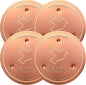 Mellbree 4-Pack Bird Bath Copper Disk, 0.6mm Reinforced 99.99% Pure Copper by Mellbree