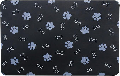 Pet Cat Dog Food Non Slip Mat for Water Bowl, Quick Dry Absorbent Feeding Mat - Image 8