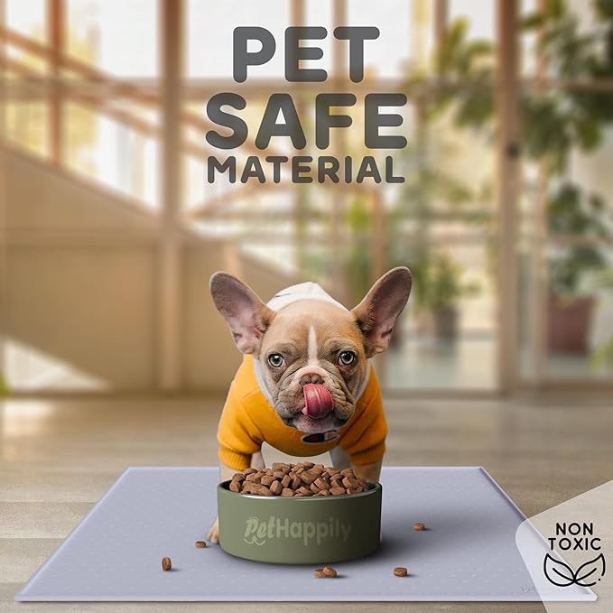 Dog Food Mat - 24x15 Raised Edges Dogs Mat - Image 3