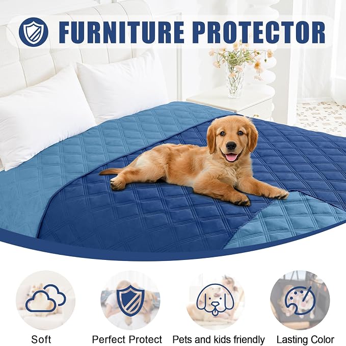 Smiry Waterproof Dog Bed Cover Blanket 82x82, Soft Reversible Pet Blanket - Image 8