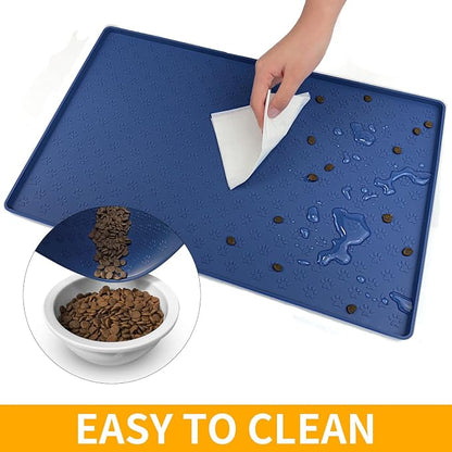 Ptlom Silicone Pet Placemat for Dog and Cat, Waterproof Anti-Slip Pet Feeding - Image 7