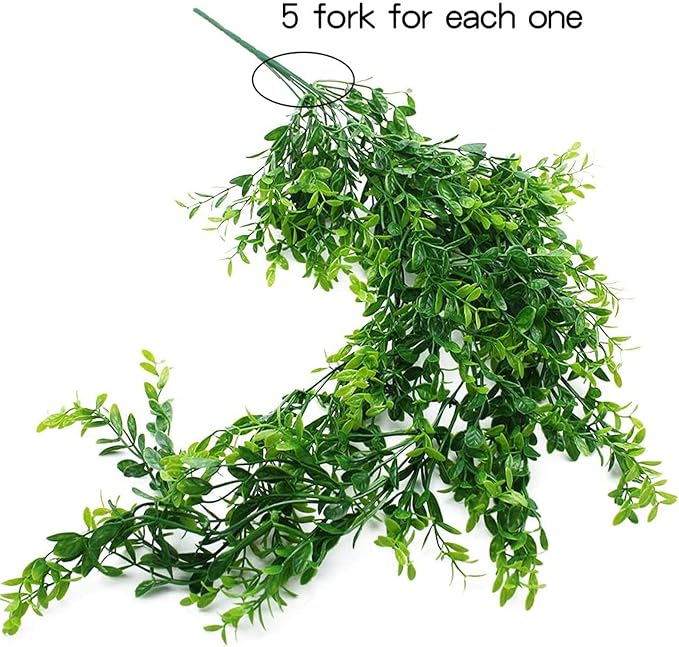 HERCOCCI 5 Pack Reptile Plants, Terrarium Hanging Plants Vines Artificial - Image 3