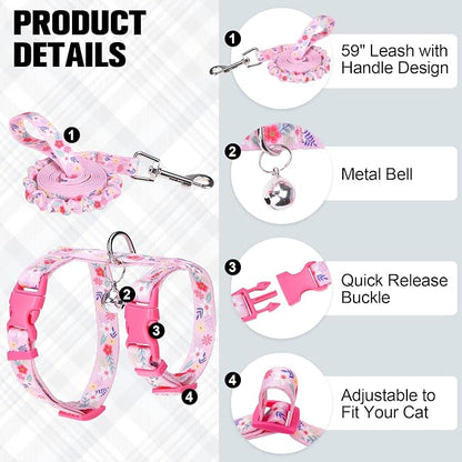 BEAUTYZOO Cat Harness and Leash Set Escape Proof - Image 2