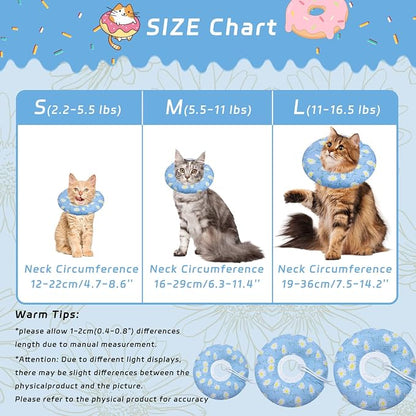 Cat Cone Collar Soft, Adjustable Cat Recovery Collar Kitten Cones to Stop - Image 2