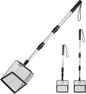 Cat Litter Scoop with Extendable Long Handle, 22.2"-42.5" No Bending Back Metal by NeatHouse