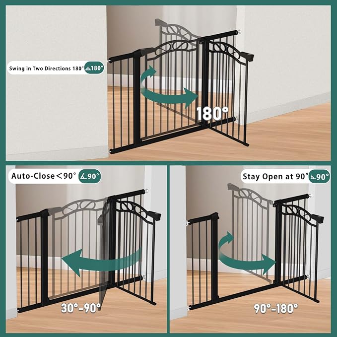 Fairy Baby 51.6"-54.3" Extra Wide Baby Gate - Image 4