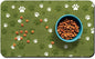 Dog Food Mat, Absorbent Water Bowl Mats Cat Pet Feeding Placemats Dark Green 17 by Zoeeya