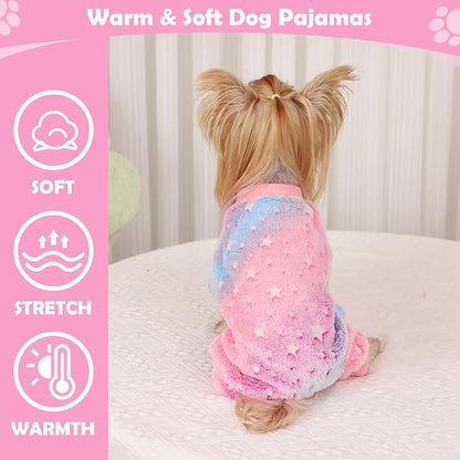 Dog Sweaters Small Girl Warm Fleece Pajamas, Cute Extra Small Dog Clothes - Image 2