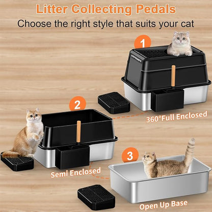 XXXXL Stainless Steel Cat Litter Box - Image 6