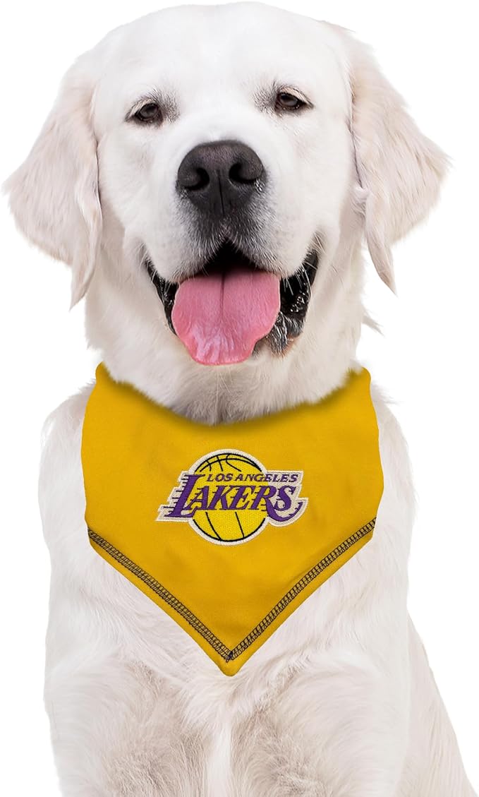 Pets First NBA LA Lakers TIE Bandana, Size Large/X-Large. Dog Bandana Scarf Bib - Image 3