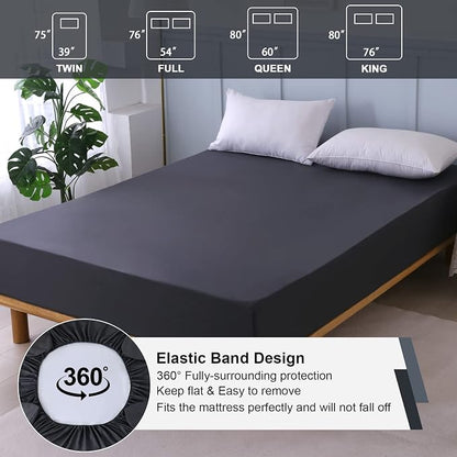 Twin Mattress Protector Waterproof, Fitted Sheet Style Breathable Mattress Cover - Image 5