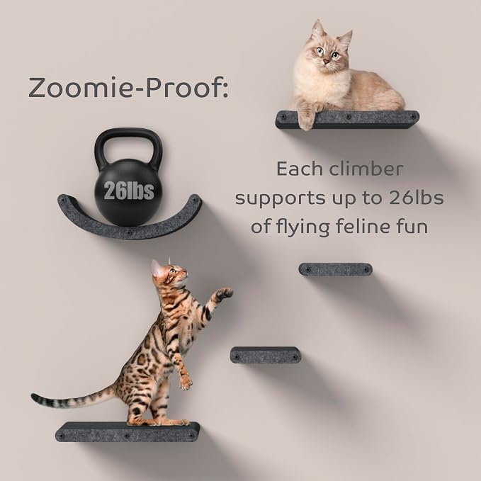 Wall Mounted Cat Perch Long Shelf by Pryde Pets - Image 7