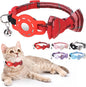 Airtag Cat Collar with Bells and Bowtie -Safety Elastic Band Kitten Collar by DILLYBUD