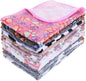 12 Pcs Dog Blanket Pet Paw Print Fleece Blanket Cat Soft Warm Sleep Mat Guinea by Dimeho